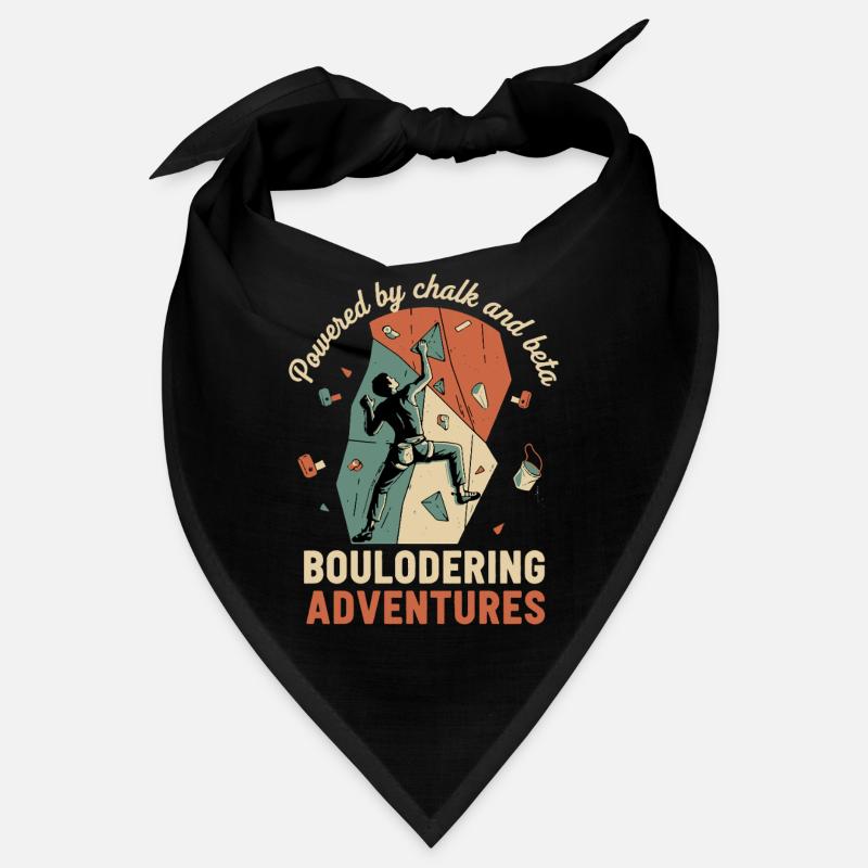 Powered By Chalk And Beta Bouldering Adventures Bandana