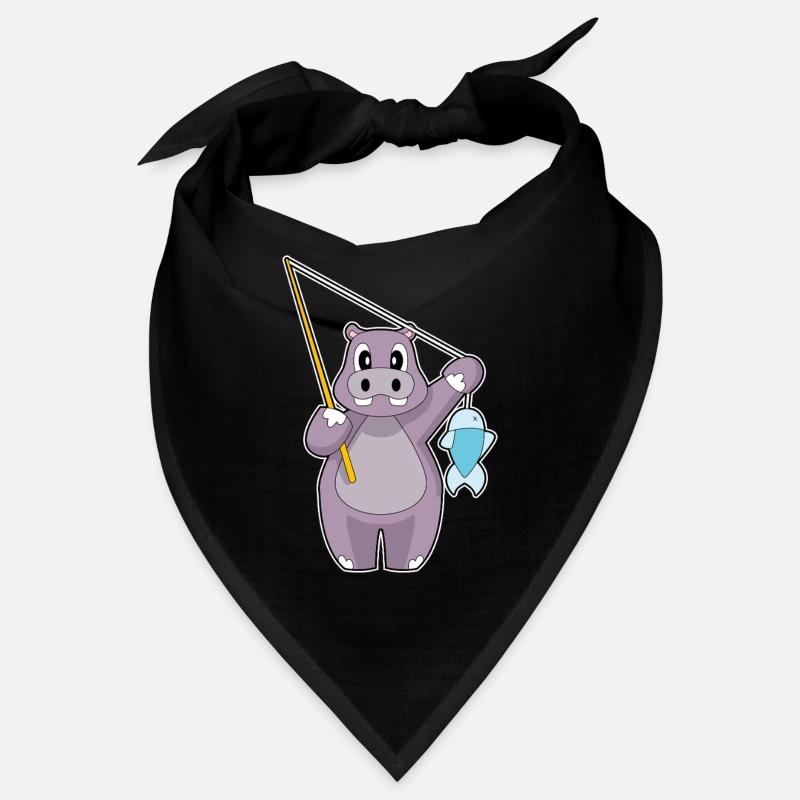 Pêche au poisson hippopotame pêcheur Bandana
