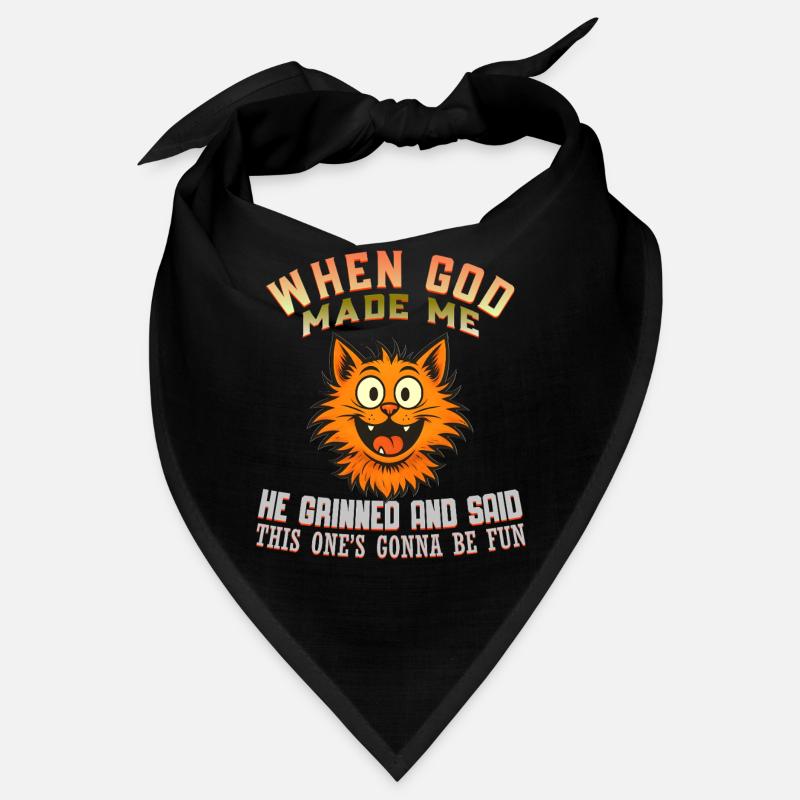 When God Made Me Cat Bandana