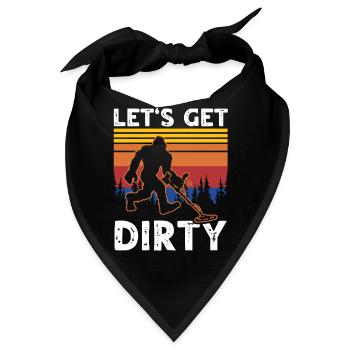 Sasquatches Dirt Fishing Big Foot - Bandana - Schwarz - Vorne