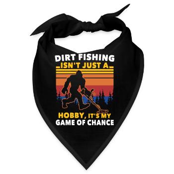 Dirt Fishing Big Foot - Bandana - Schwarz - Vorne