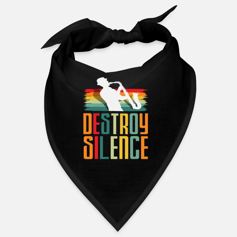 Saxophoniste rétro Destroy Silence Bandana