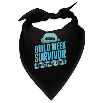 Roboterteam-elterngeschenk - Bandana - Schwarz - Vorne