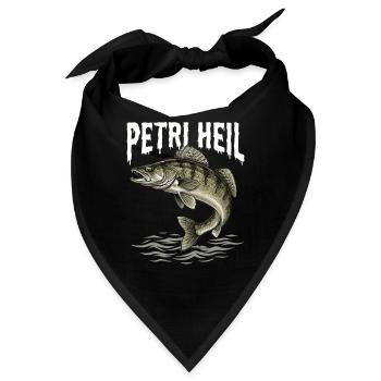Petri Heil – Zanderjäger - Bandana - Schwarz - Vorne