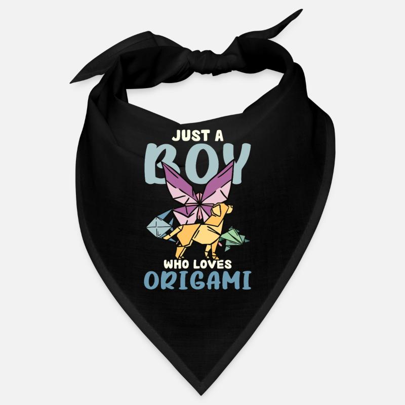 Only a boy loves origami Bandana