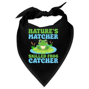 Frog Catcher Nature´s Matcher Skilled Catcher Frog - Bandana - Schwarz - Vorne