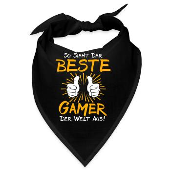 Gamer Geschenkidee - Bandana - Schwarz - Vorne