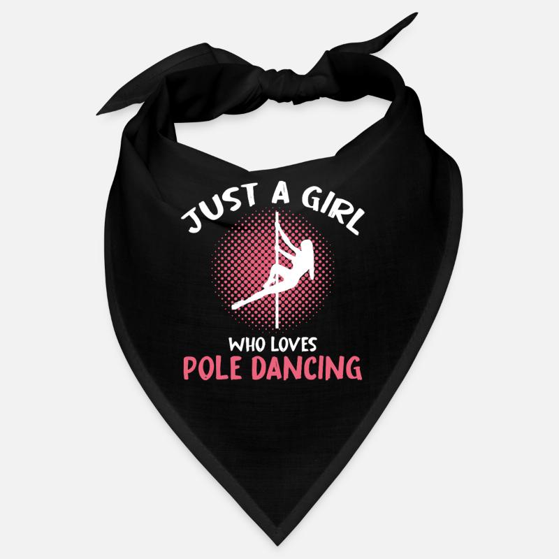 Typographie de la fille danseuse au pole Bandana