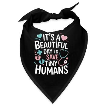 Kleine Helden retten heute - Bandana - Schwarz - Vorne