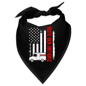 Briefträger BOTE DER NATIONZ Lustiges - Bandana - Schwarz - Vorne