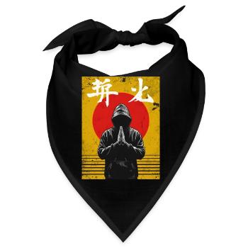 Budo-Spirit!  Japanisches Kampfkunst Design - Bandana - Schwarz - Vorne