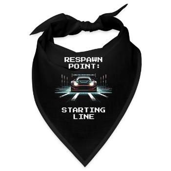 Respawn: Startlinie | RC Racing - Bandana - Schwarz - Vorne