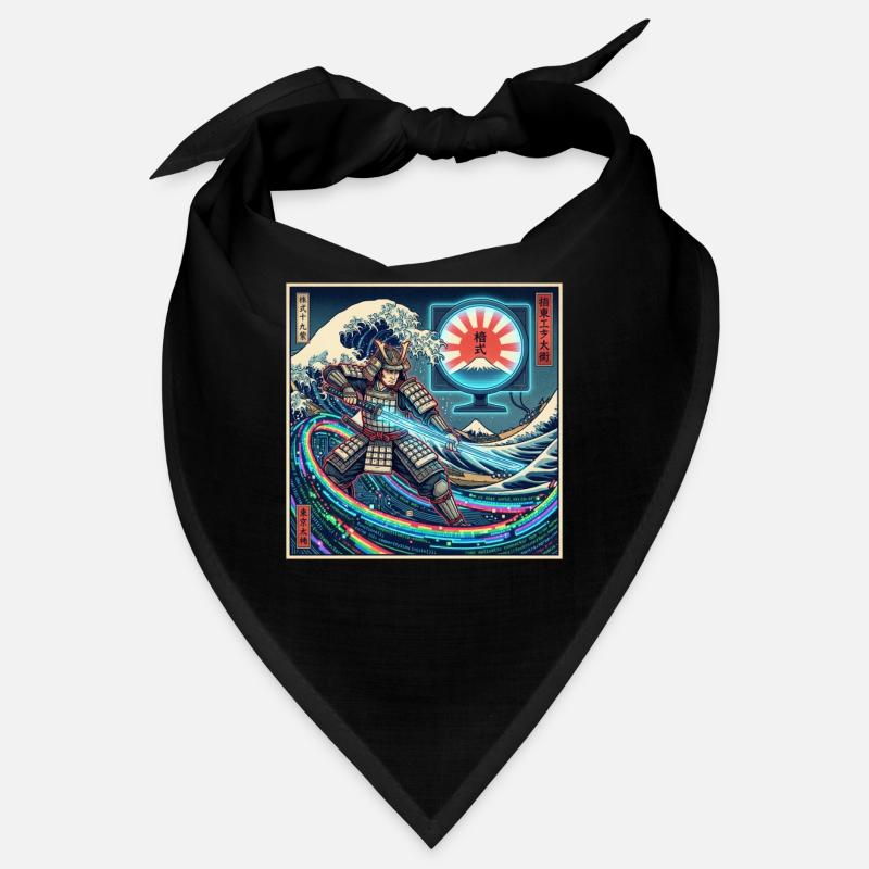 Cyber Samurai 模式 devant les vagues et Fuji Bandana