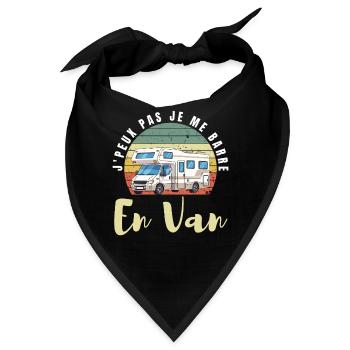 Ich kann nicht, ich fahre mit einem Van weg. - Bandana - Schwarz - Vorne