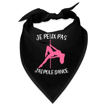 Ich kann nicht, ich Pole-Dance-Tänzer Tänzer Barre-Tänzer - Bandana - Schwarz - Vorne