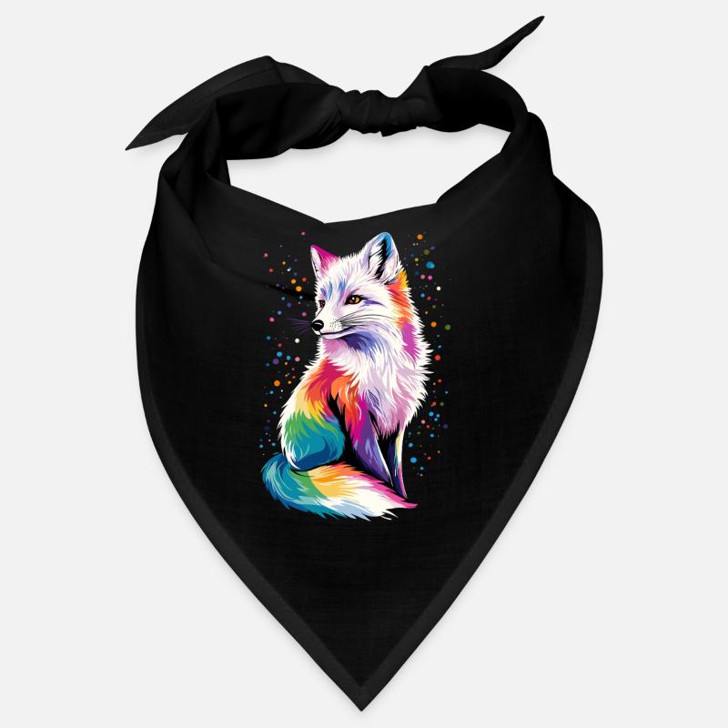 Polarfuchs Schneefuchs Eisfuchs Süßer Weißer Fuchs Bandana