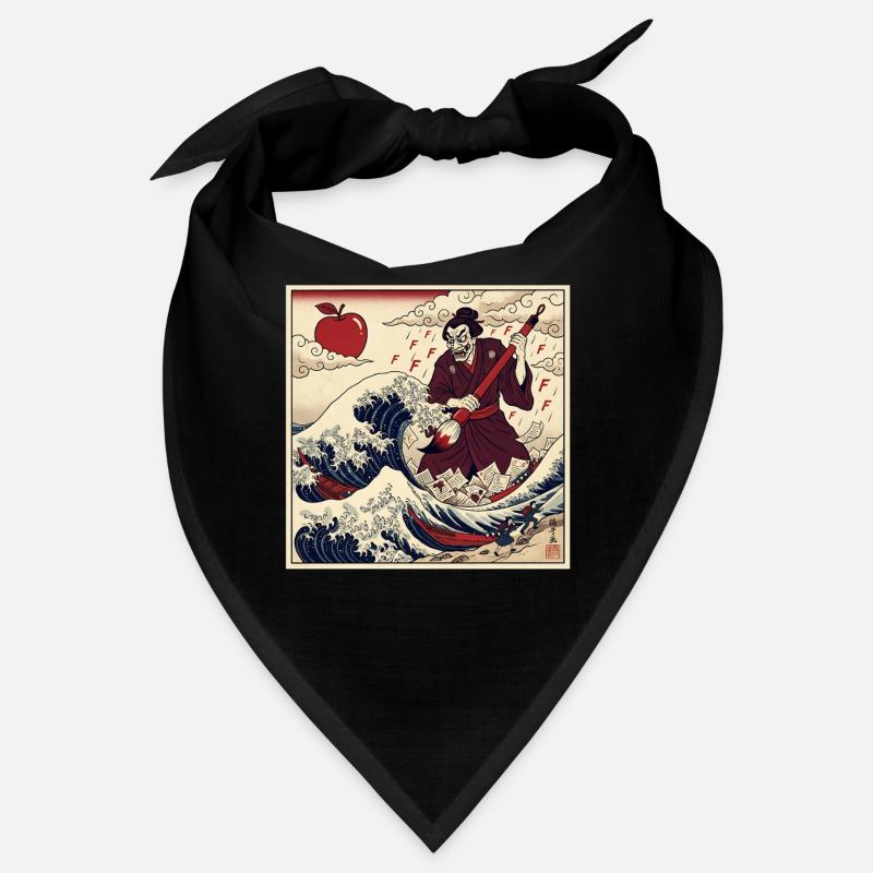 F Notes du professeur samouraï Vague de tsunami Bandana