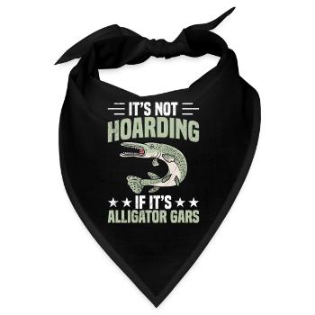 Alligatorruten-und-Rollen-Kombi-Alligatorgar-Angeln - Bandana - Schwarz - Vorne