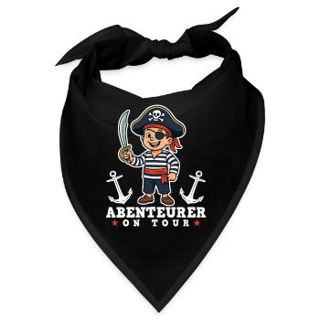 Pirat und Abenteurer - Bandana - Schwarz - Vorne