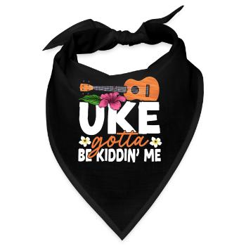 Hawaiian Ukulele Uke Uke Gotta Be - Bandana - Schwarz - Vorne