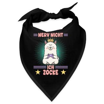 Prinzessin game - Bandana - Schwarz - Vorne