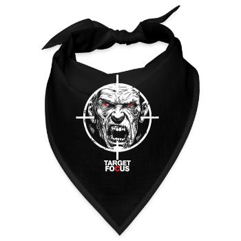 Egoshooter Target Focus Shooter Zombie Gaming Game - Bandana - Schwarz - Vorne