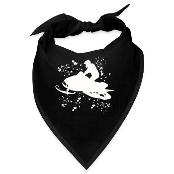 Skidoo Vibrant Schneemobil Abenteuer - Bandana - Schwarz - Vorne