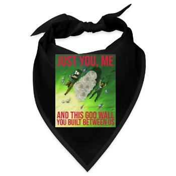THIS GOO WALL YOU BUILT BETWEEN US - Bandana - Schwarz - Vorne