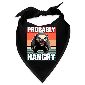 Honigdachs wahrscheinlich hungrig - Bandana - Schwarz - Vorne