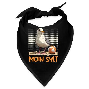 Nordsee Urlaub MOIN SYLT Wattenmeer Lustig - Bandana - Schwarz - Vorne