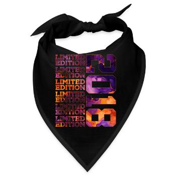 8. GEBURTSTAG LIMITED EDITION 2018 - Bandana - Schwarz - Vorne
