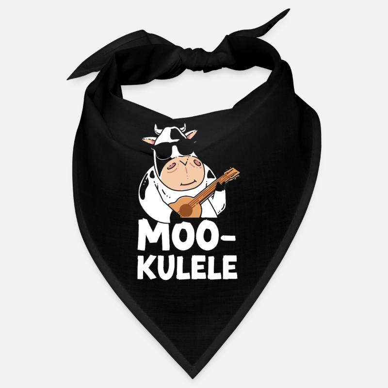 Hawaiian Ukulele Uke Cow Pun Bandana