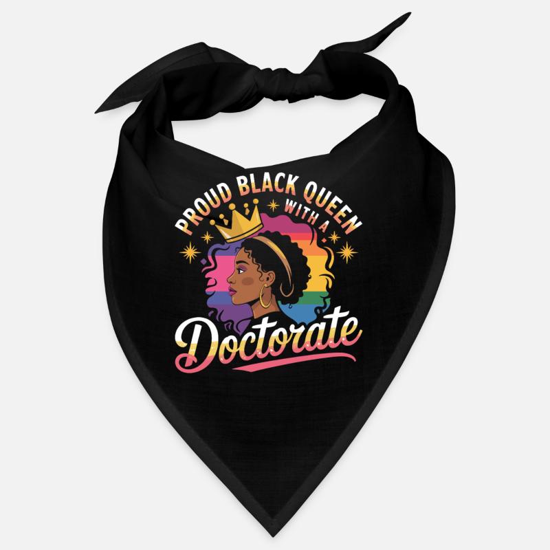 Pride Black Queen Doctotate Bandana
