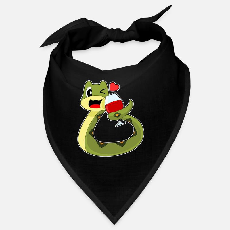 Vin rouge Snake Bandana