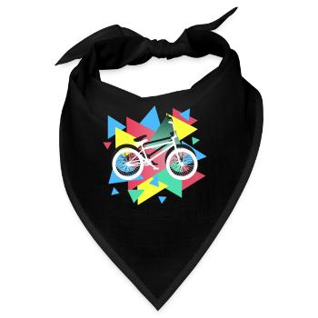 BMX Biking Geometric - Bandana - Schwarz - Vorne