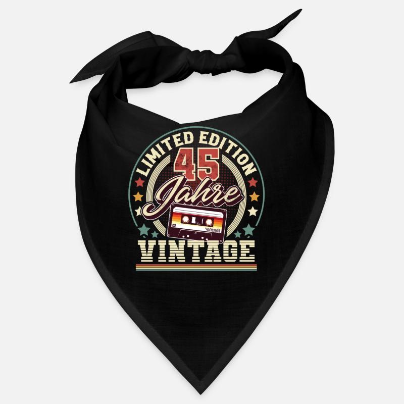 45th Birthday Vintage Cassette Bandana