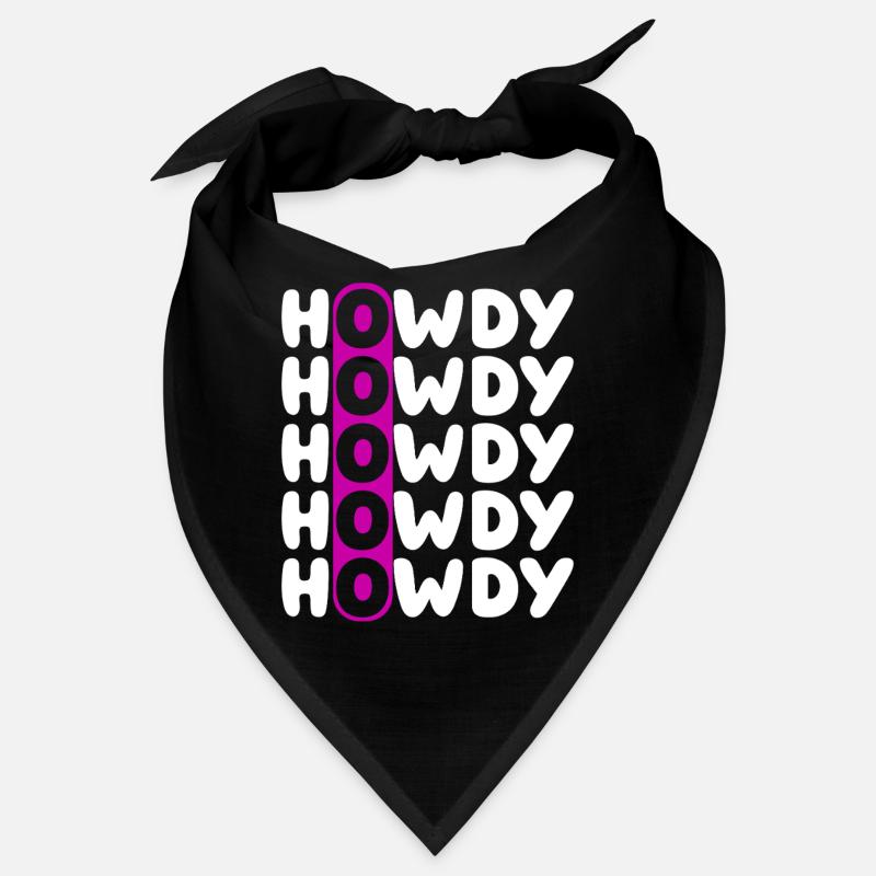 Howdy Repeat O Western Pattern Bandana