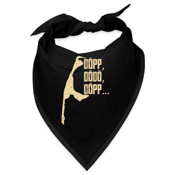 Insel Sylt DÖPP DODO DÖPP Wattenmeer Lustiges - Bandana - Schwarz - Vorne