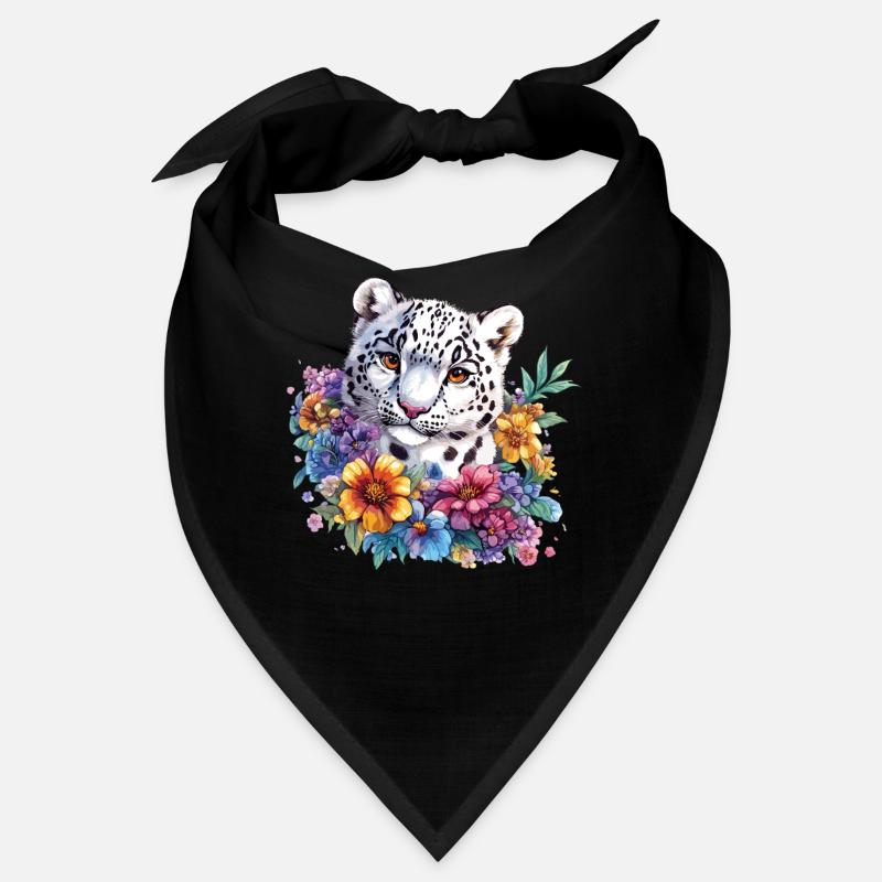 Leopard Blumenzauber Bandana