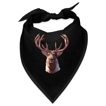 Rentiere Rentier - Bandana - Schwarz - Vorne