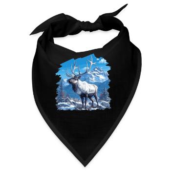 Rentiere Rentier - Bandana - Schwarz - Vorne