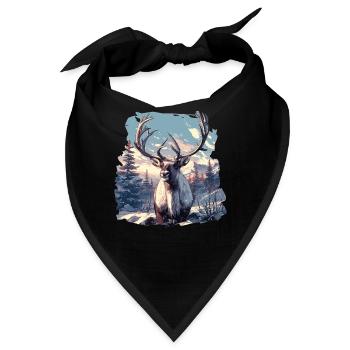 Rentiere Rentier - Bandana - Schwarz - Vorne