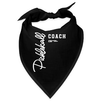 Pickleball Coach Classic Court für Ausbilder - Bandana - Schwarz - Vorne