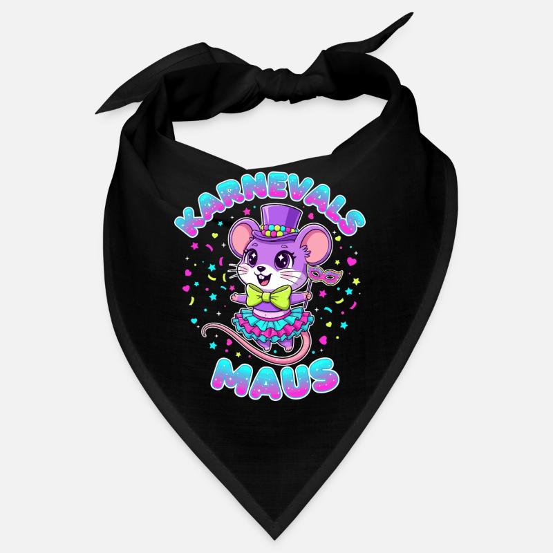 Karnevalsmaus Süß Fasching Kostüm Geschenk Kinder Bandana