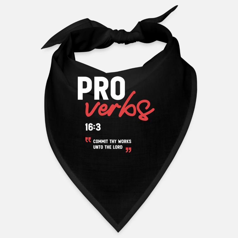 Commit Thy Works unto the Lord Proverbs 16:3 Bible Bandana