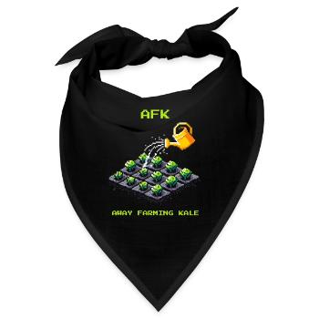 AFK beim Grünkohl | Gemüseanbau & Garten - Bandana - Schwarz - Vorne
