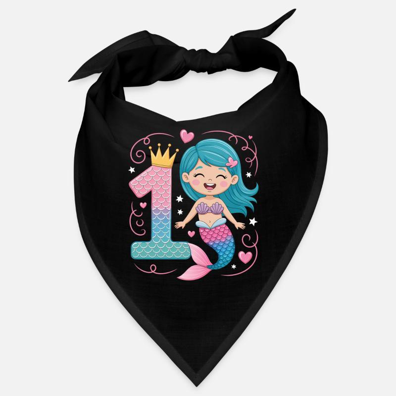 Sirène 1er anniversaire 1 année Bandana