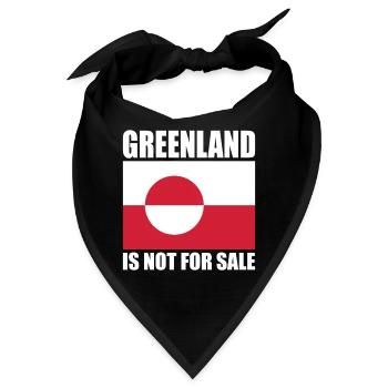 Greenland Is Not For Sale - Bandana - Schwarz - Vorne