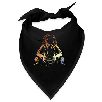Gamer - Bandana - Schwarz - Vorne