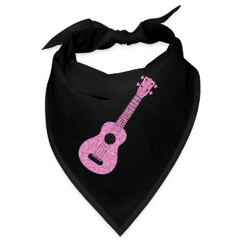 Hawaiian Ukulele Uke Diamonds - Bandana - Schwarz - Vorne